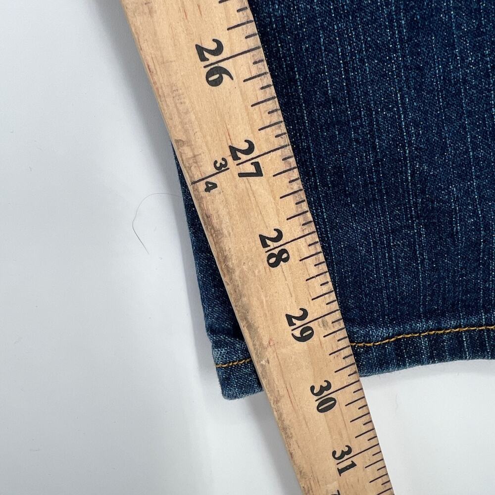 vtg Y2K Levi’s 514 Jeans Sz 11 Juniors Mid Rise Flare Med Wash Bootcut Bell - Picture 6 of 12